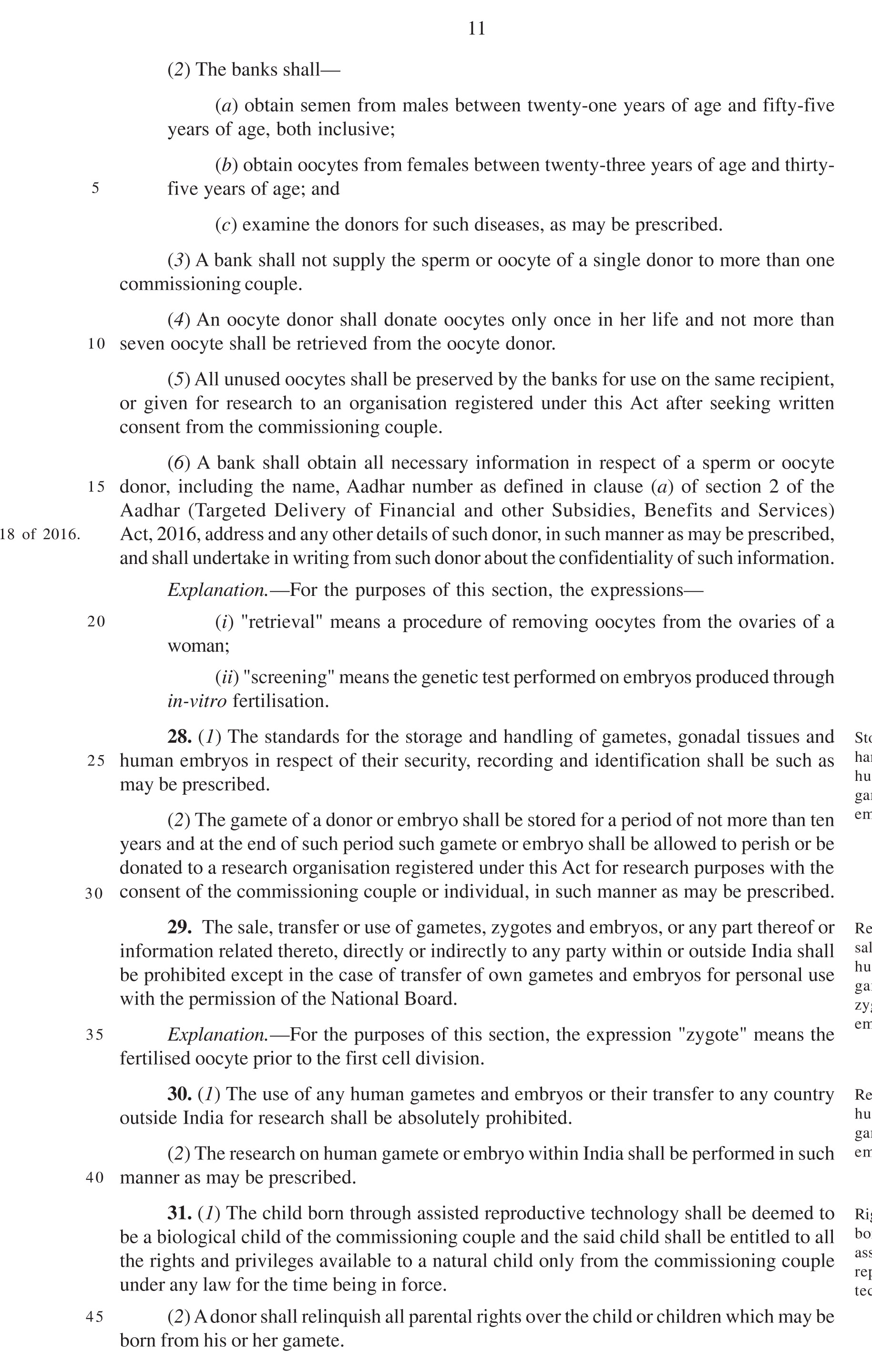 The Assisted Reproductive Technology (Regulation)
Bill-2021