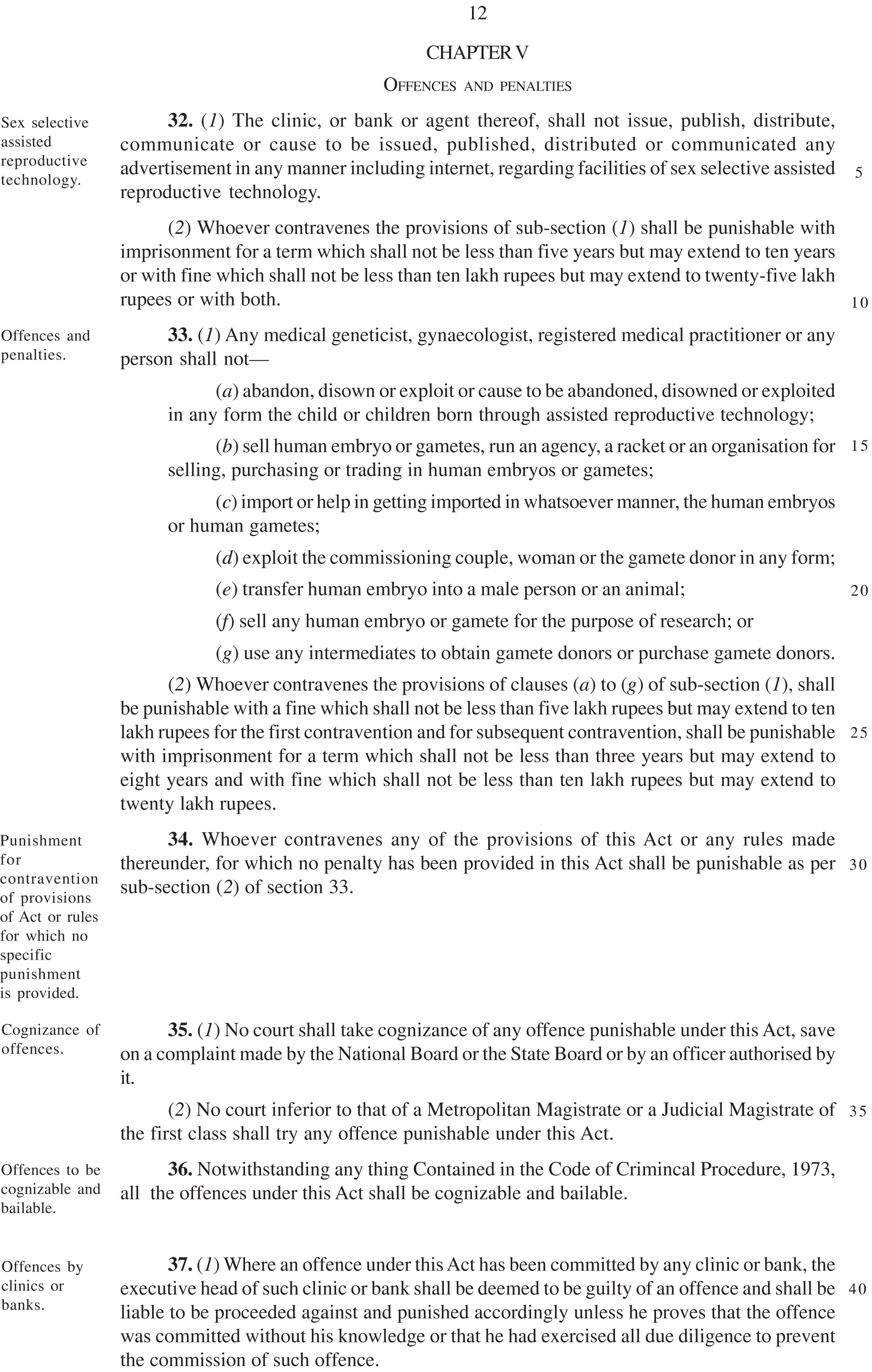 The Assisted Reproductive Technology (Regulation)
Bill-2021