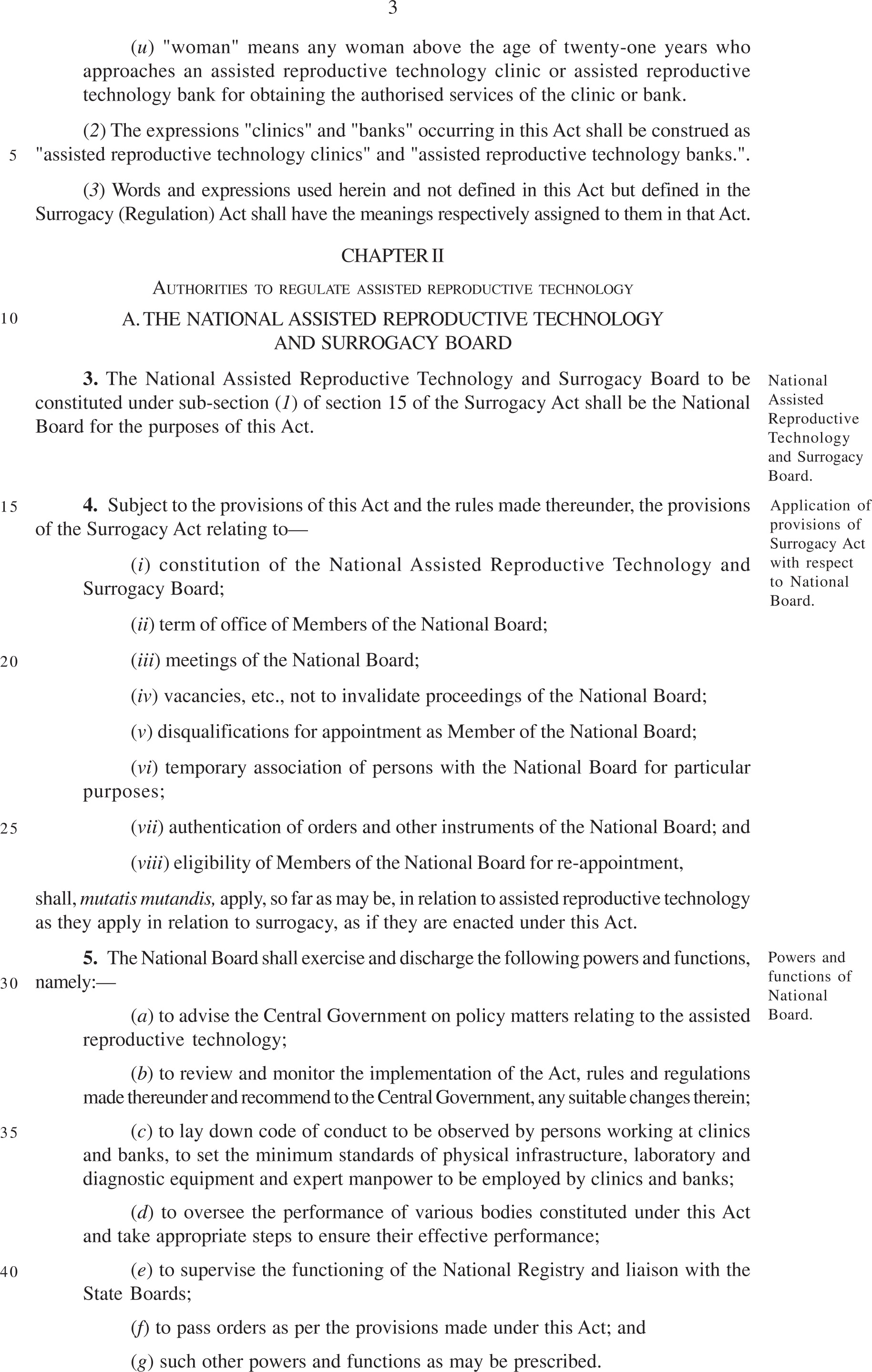 The Assisted Reproductive Technology (Regulation)
Bill-2021