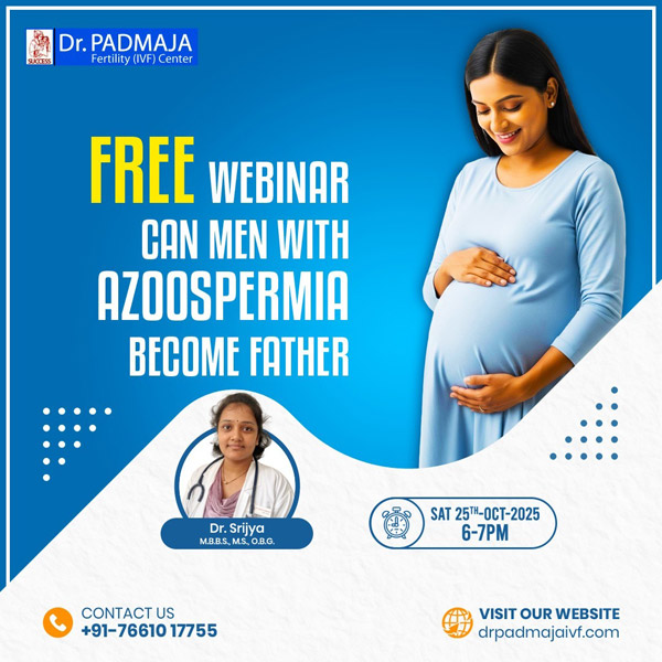 Free Medical Camp at Dr Padmaja Fertility, Habsiguda | On 12th October 2025 | Time: 10:00 AM to 3:00 PM