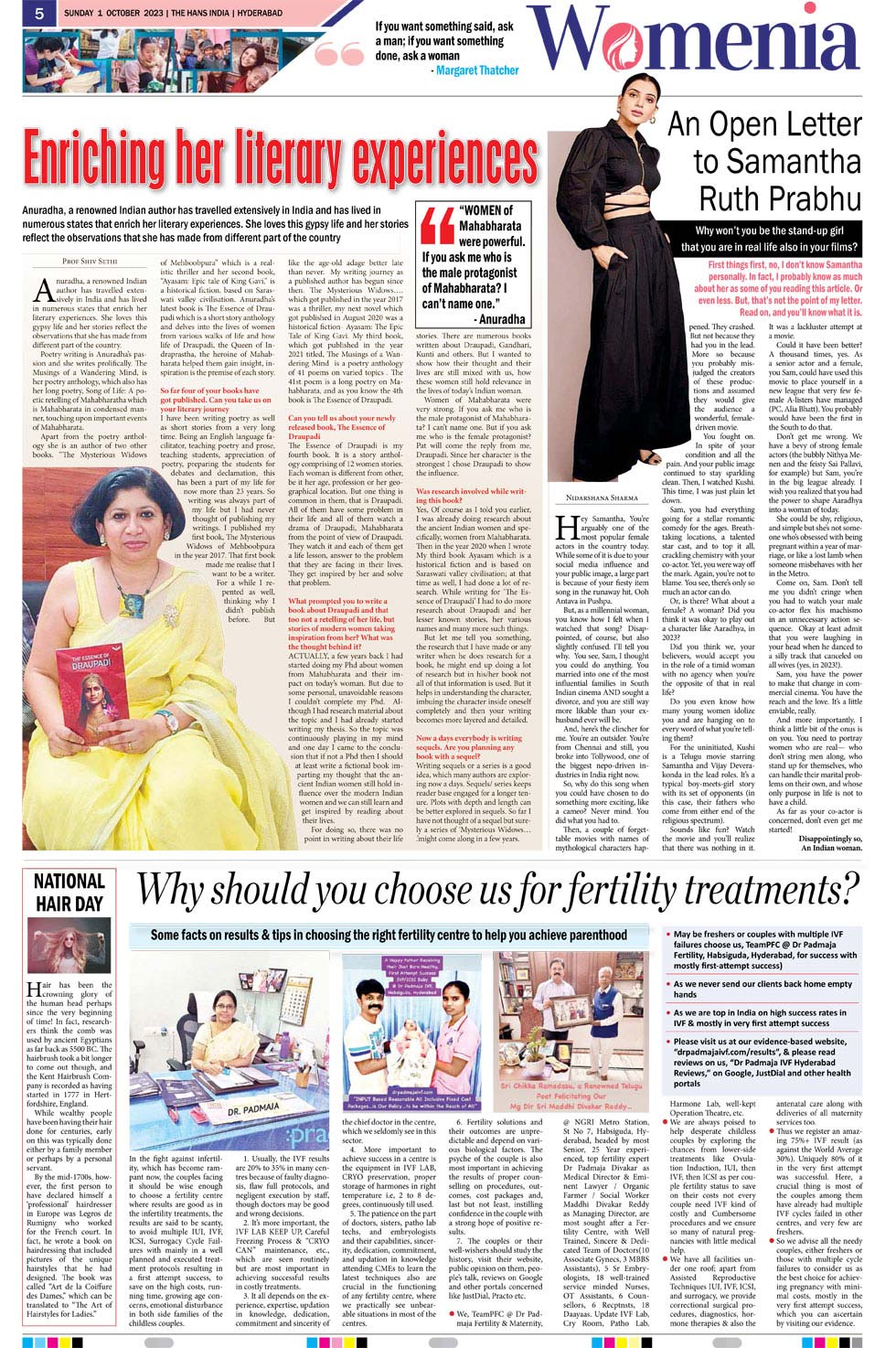 Published in Hans India Daily Newspaper